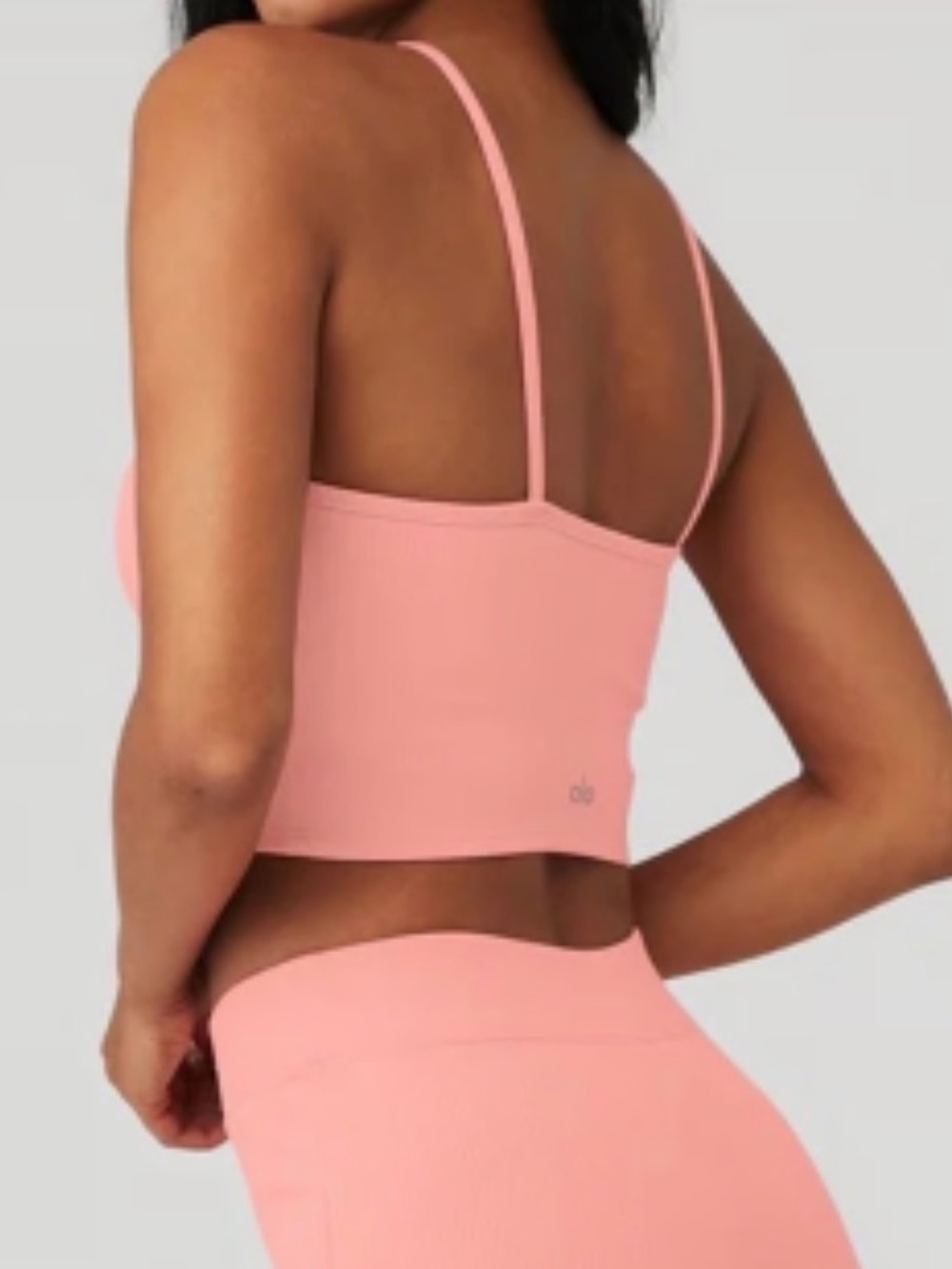 ALO Yoga Strawberry Lemonade Asymmetrical Crop Top - Picture 2 of 5
